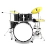 Miniatură set tobe negre Indomini MDR-0022, scara 1:5, 15 x 20 x 20 cm